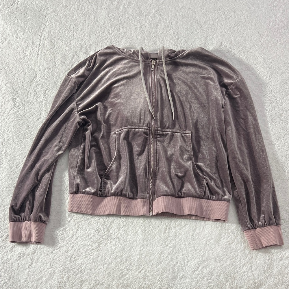 Missguided Mauve Velvet Jacket